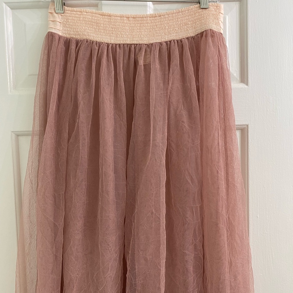 Free People Pink Tulle Skirt M - Picture 6 of 7